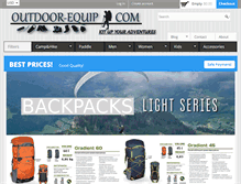 Tablet Screenshot of outdoor-equip.com